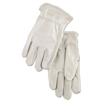 MCR™ Safety Full Leather Cow Grain Driver Gloves, Tan, Large, 12 Pairs freeshipping - TVN Wholesale